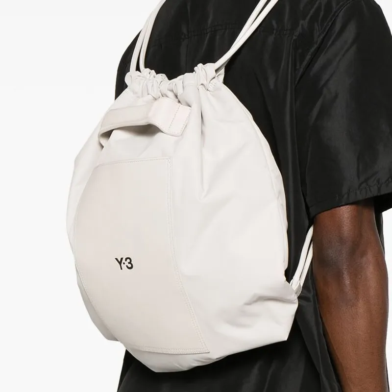 Y 3 Logo print Drawstring Backpack-2