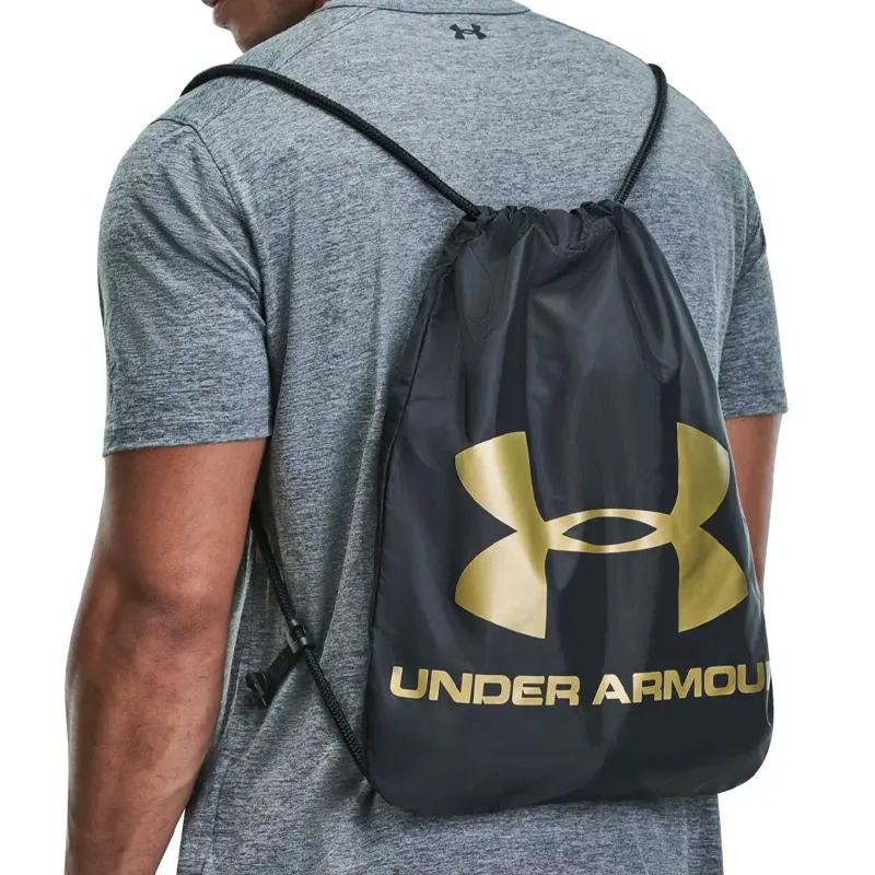 Under Armour Polyester Backpack Regular Unisex Black & Metal Gold-2