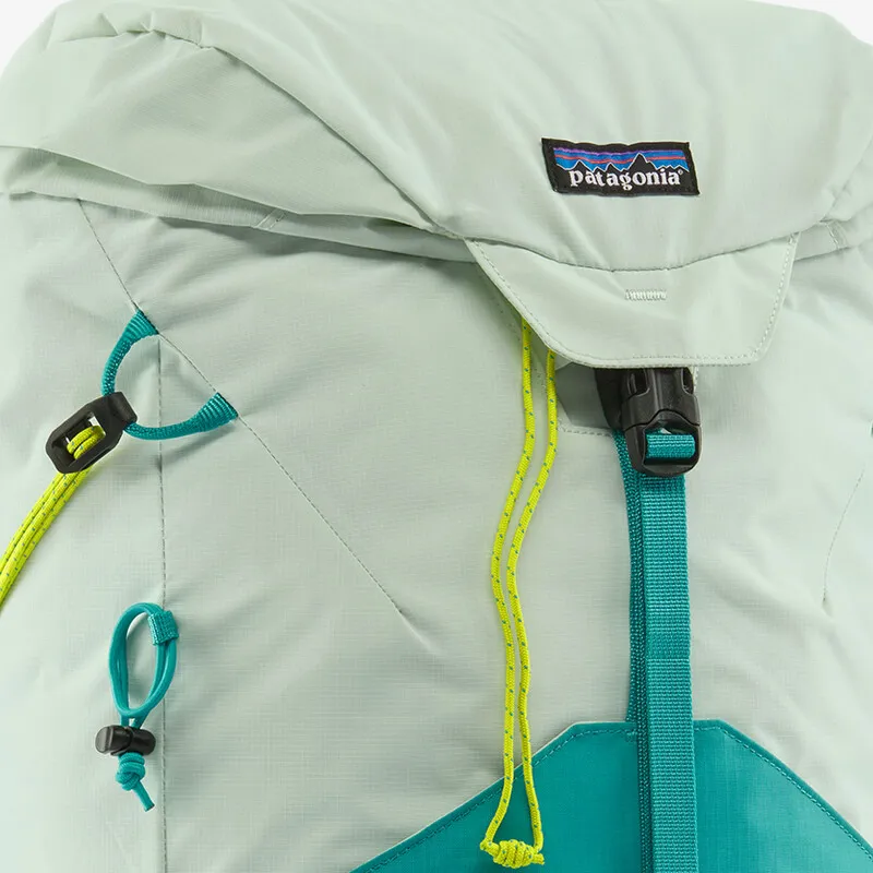 Patagonia Recycled Nylon Outdoor Hiking Bag Backpacks Regular Unisex Light Green-2