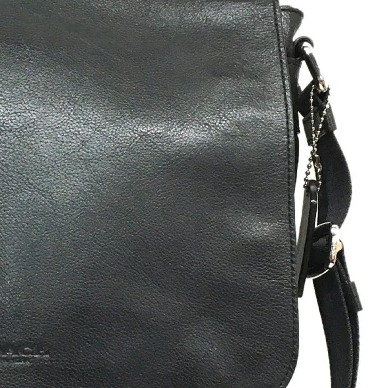 COACH Charles Cow Leather Shoulder Bag, Crossbody Bag, Briefcase Medium Size Men's Black-3