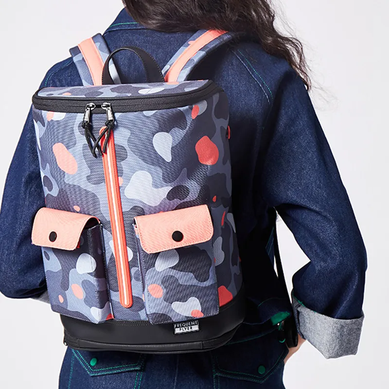 FREQUENTFLYER Unisex Coral Camouflage-4