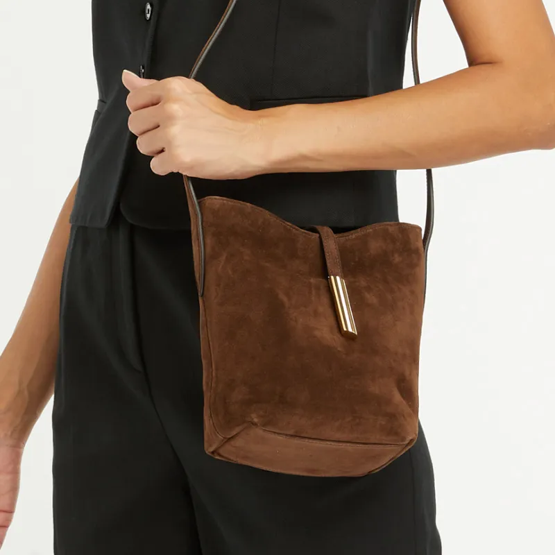Little Liffner Cow Leather Crossbody Bag Shoulder Bag Women's Brown-4