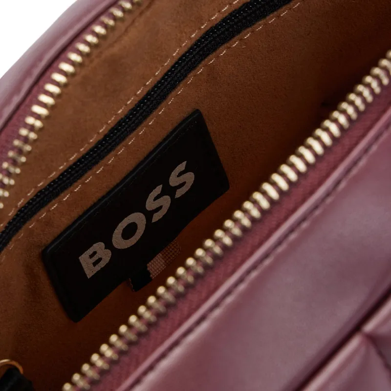 HUGO BOSS Polyester Shoulder Bag Crossbody Bag Women's Deep Red-2