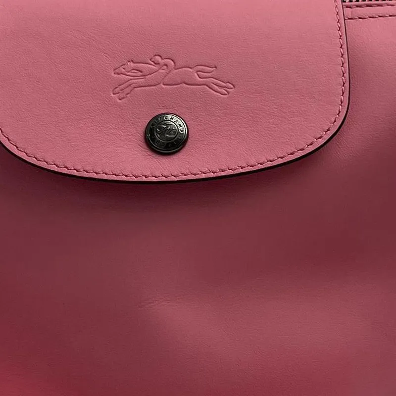 LONGCHAMP Le Pliage Xtra Cow Leather Shoulder Bag Hobo Bag Handbag Shoulder Bag Medium Size Women's Fuchsia-2