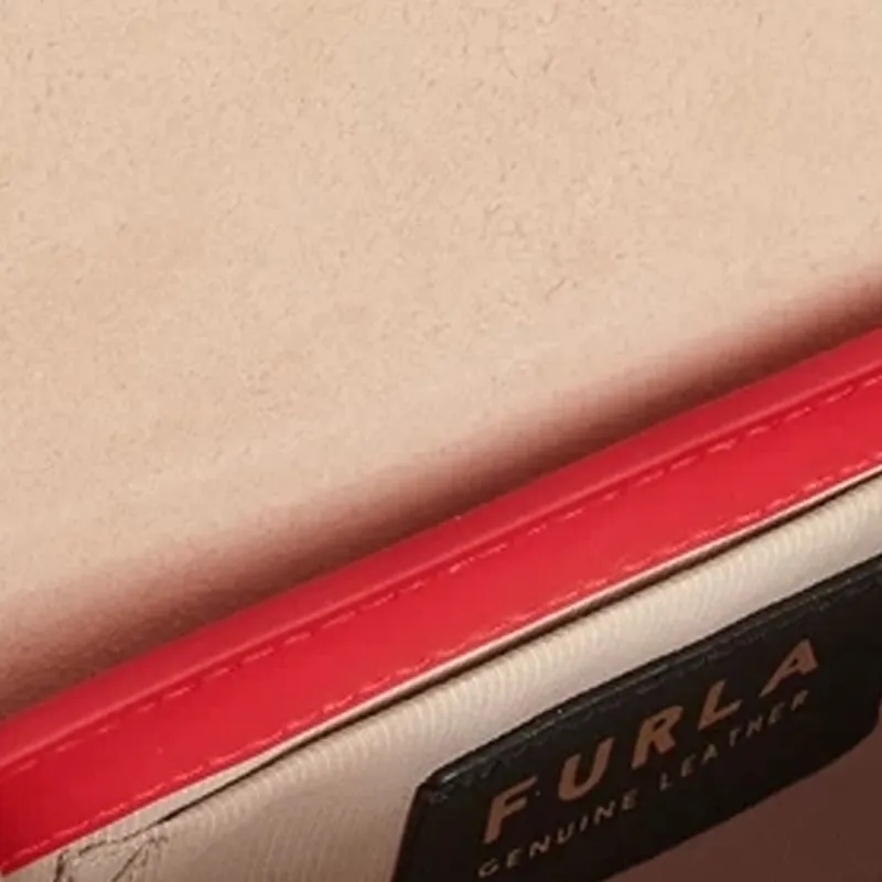 Furla Cow Leather Crossbody Bag Mini Women's Red-2