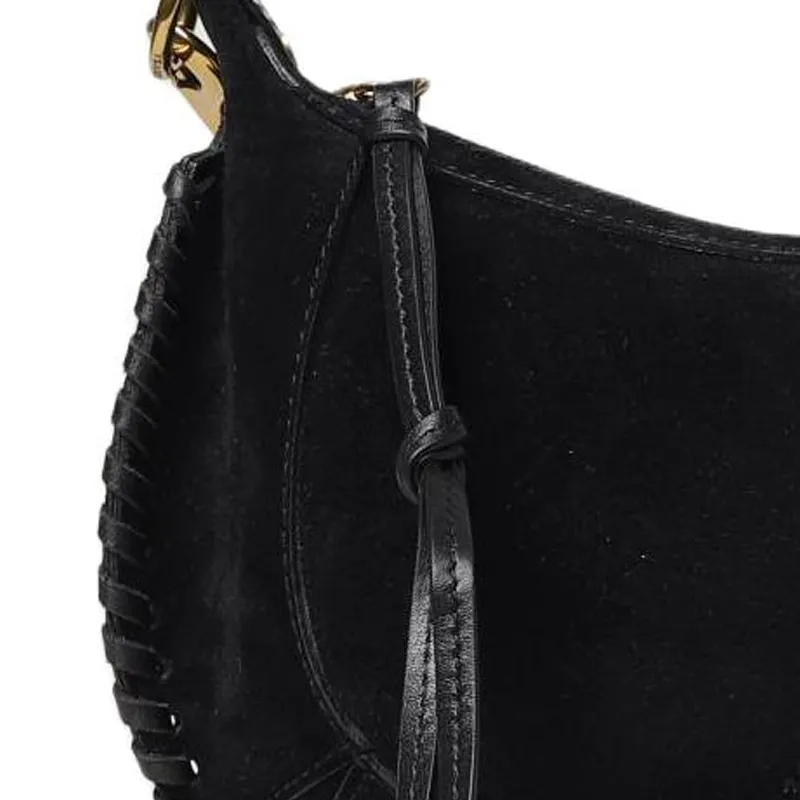ISABEL MARANT Oskan Moon Suede Shoulder Bag-2