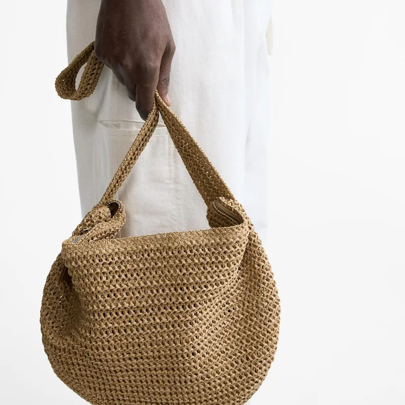 ZARA Cellulose Handbag Shoulder Bag Men's Yellow-4