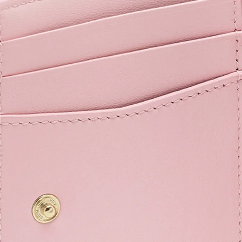BVLGARI Serpenti Forever Series Calfskin Card Holder Women's Red-4