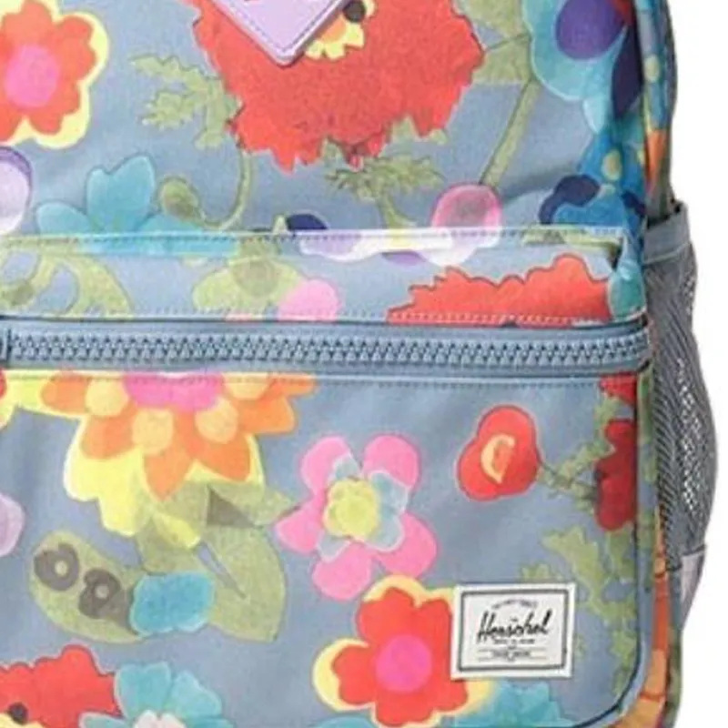 Herschel Recycled Fabric Backpack Regular Women's Paper Flower Fade Denim Blue-4