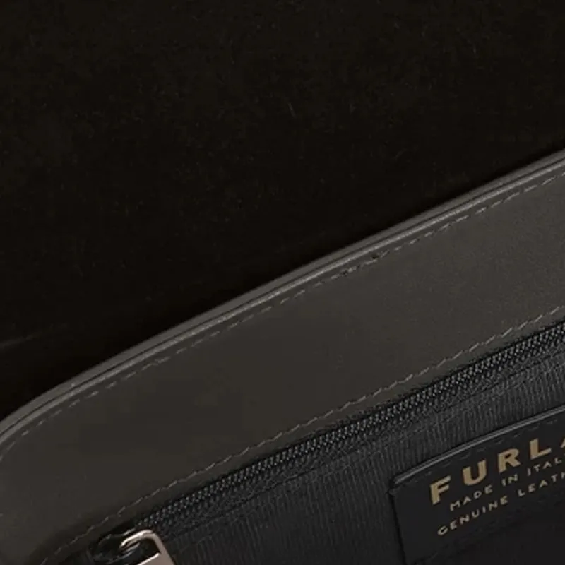 Furla Cow Leather Crossbody Bag Mini Women's Black-2