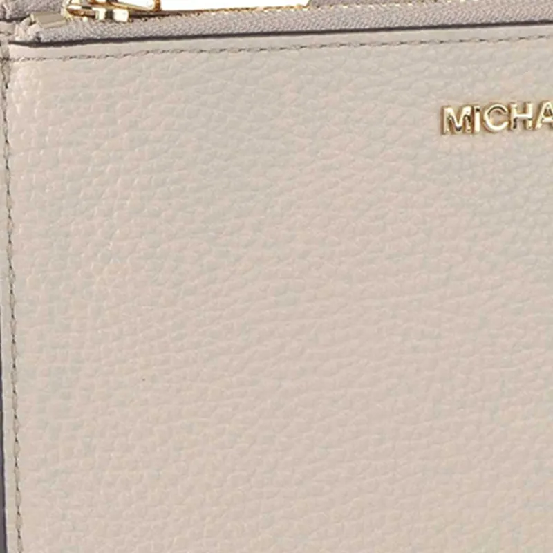 MICHAEL KORS Adele Leather Wallets Clutches Women's Beige-2