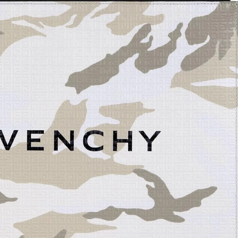 Givenchy Cow Leather Coin Purse Card Holder Wallet Men's Army Green-3