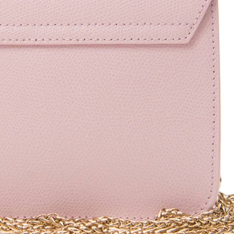 Furla Metropolis Collection Cow Leather Small Square Bag Crossbody Bags Mini Women's Camellia Pink-4