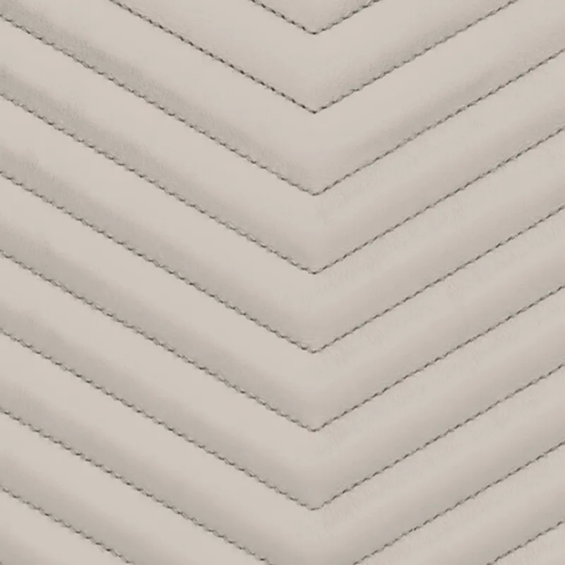 SAINT LAURENT Quilted Leather Tablet Bag Clutch Women's White-3