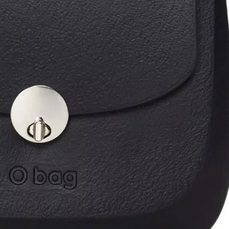 O Bag Thermoplastic Compound One Shoulder Crossbody Clutches Women's Black-4