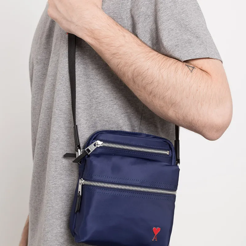 AMIPARIS Leather Crossbody Bag Shoulder Bag Regular Men's Blue-4