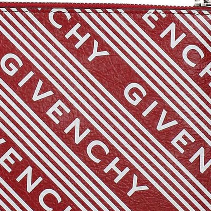 Givenchy Leather Clutch Women's Red-3