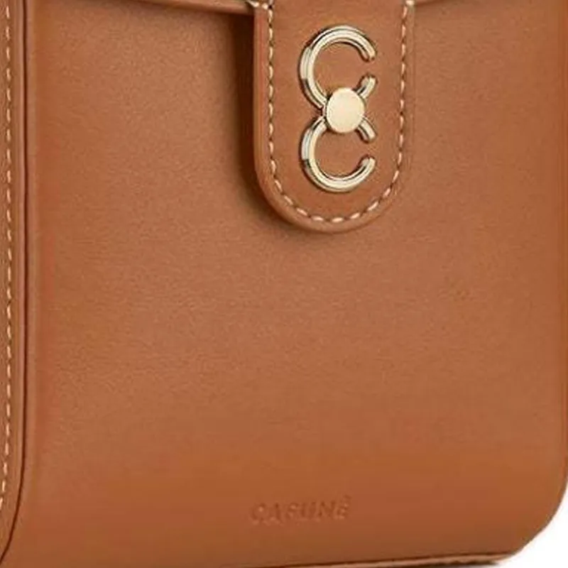 CAFUNE Cow Leather Crossbody Bag Shoulder Bag Women's Chestnut-3