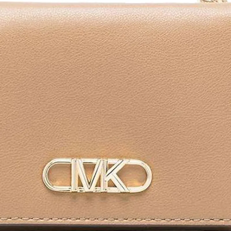 MICHAEL KORS PARKER Cow Leather Wallet Women's Gray-4