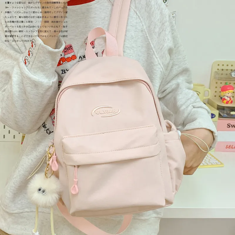H YXIANG Composite Cloth Backpack Unisex Multicolor-5