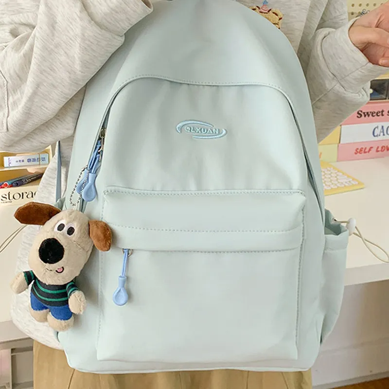 H YXIANG Composite Cloth Backpack Unisex Multicolor-7
