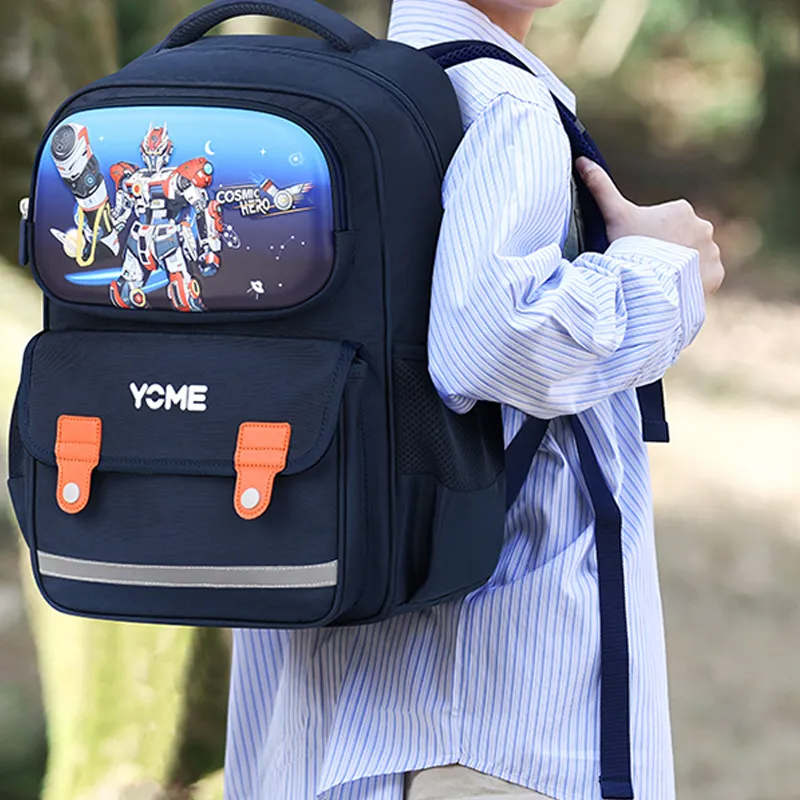 YOME Polyester Student Bag Unisex Multicolor-4