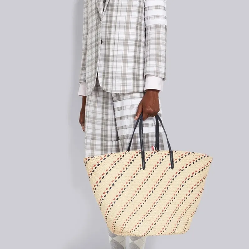 THOM BROWNE RWB Stripe Top Handle Bag-4