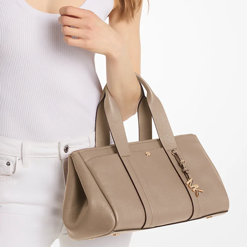 MICHAEL KORS Leather Handbag Trumpets Women's Birch Wood-4