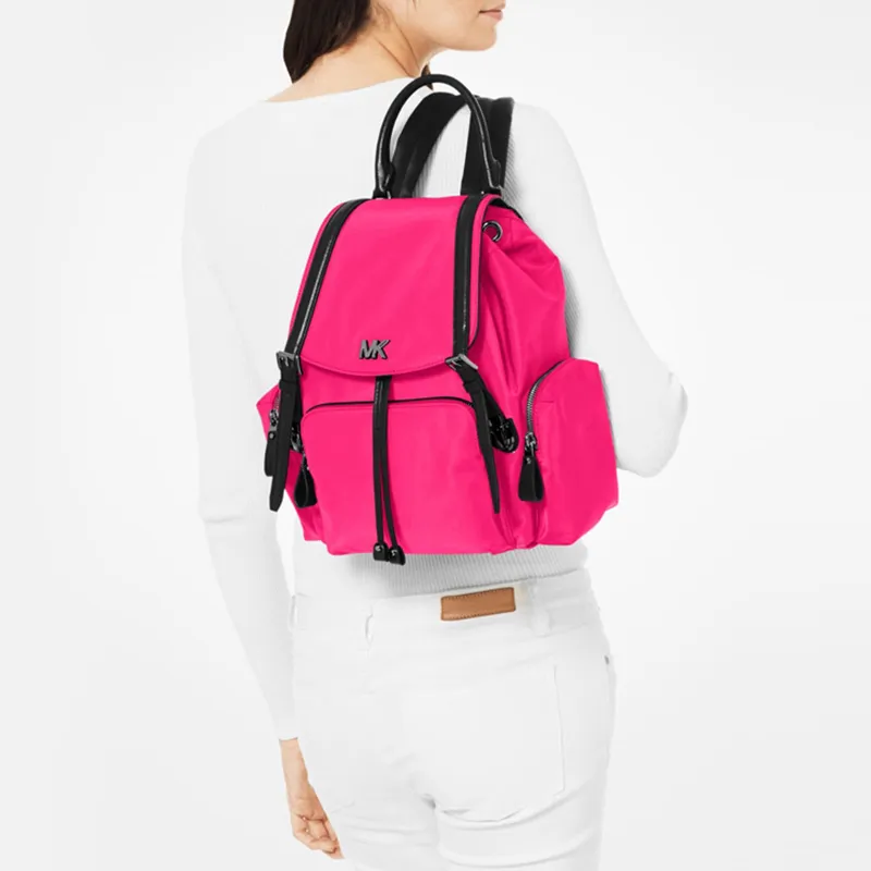 MICHAEL KORS Beacon Nylon Fabric Backpack Women's Pink-5