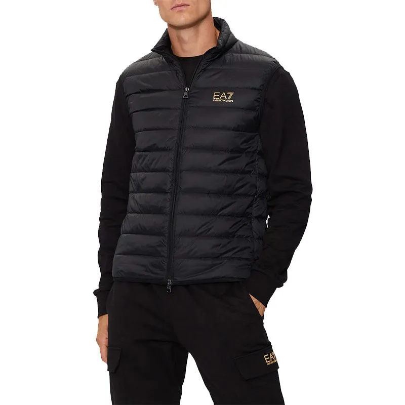 EMPORIO ARMANI Logo Printed Quilted Padded Gilet-3