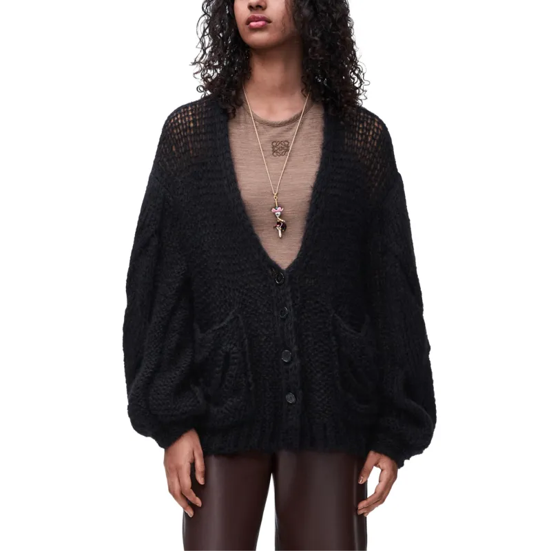 LOEWE Anagram FW24 Knitwear Women's Black-2