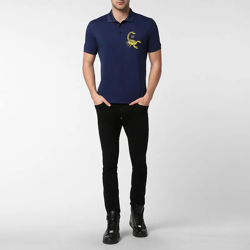 PHILIPP PLEIN Short Sleeve Polo Shirt-1
