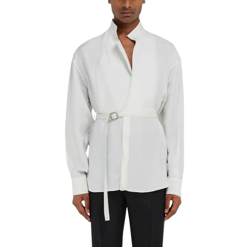 Ferragamo Shirts Men White-2