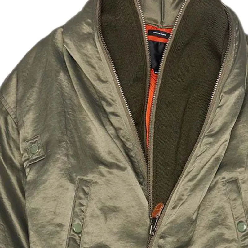 R13 Oversized Satin Bomber Jacket-5