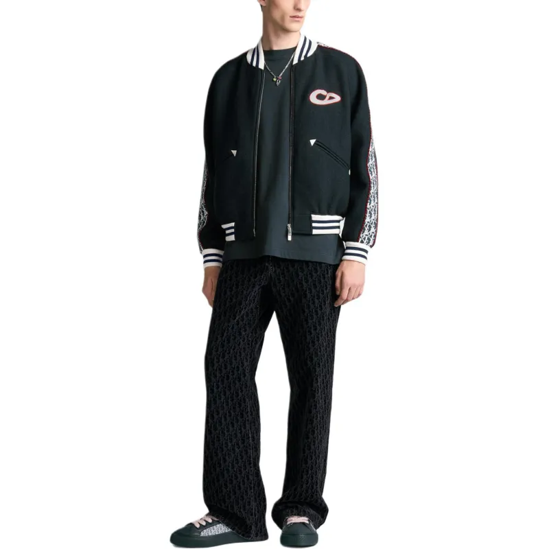 DIOR X Kaws Varsity Jacket-2
