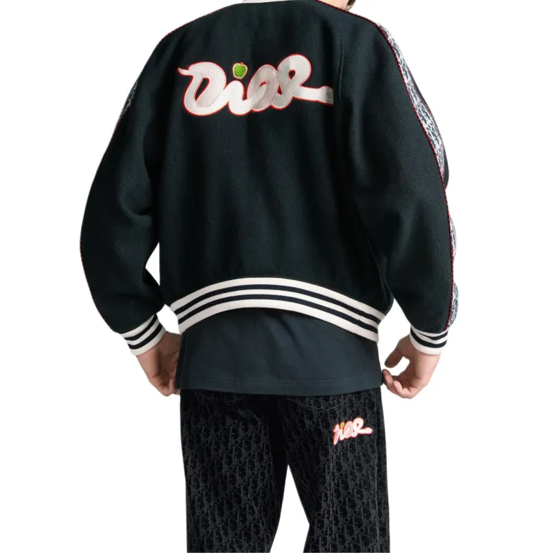 DIOR X Kaws Varsity Jacket-4