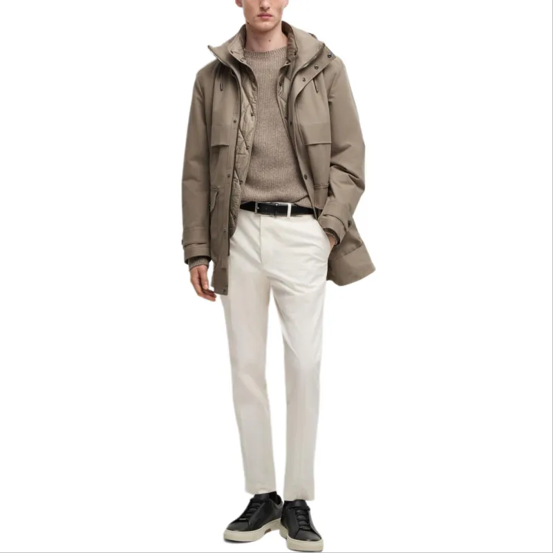 HUGO BOSS Down Jacket Men's Beige-1