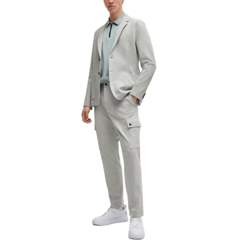 HUGO BOSS Business Suit Coat Men's Light Gray-2