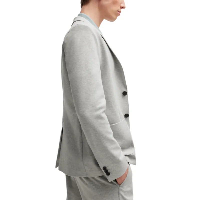 HUGO BOSS Business Suit Coat Men's Light Gray-4