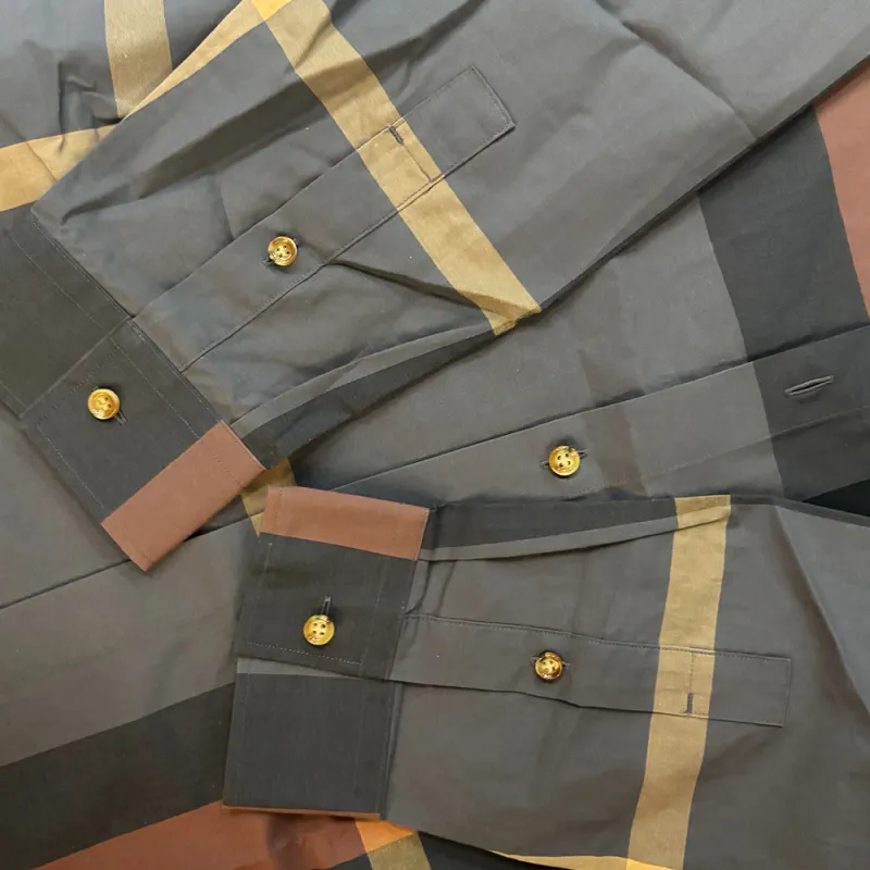 Burberry Shirt Men's Brick Gray-1