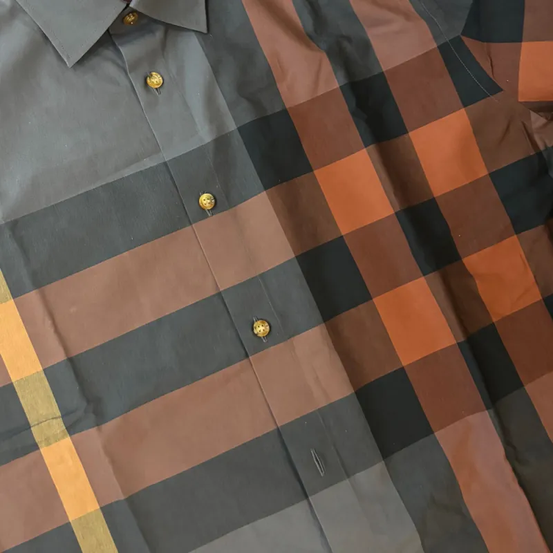 Burberry Shirt Men's Brick Gray-2