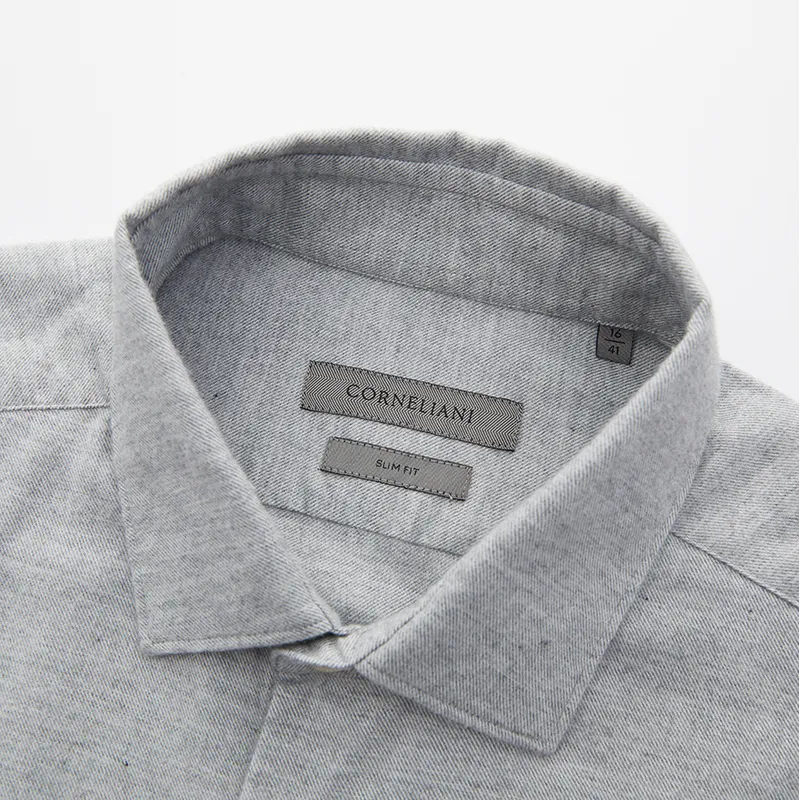 Corneliani Shirts Men Gray-4