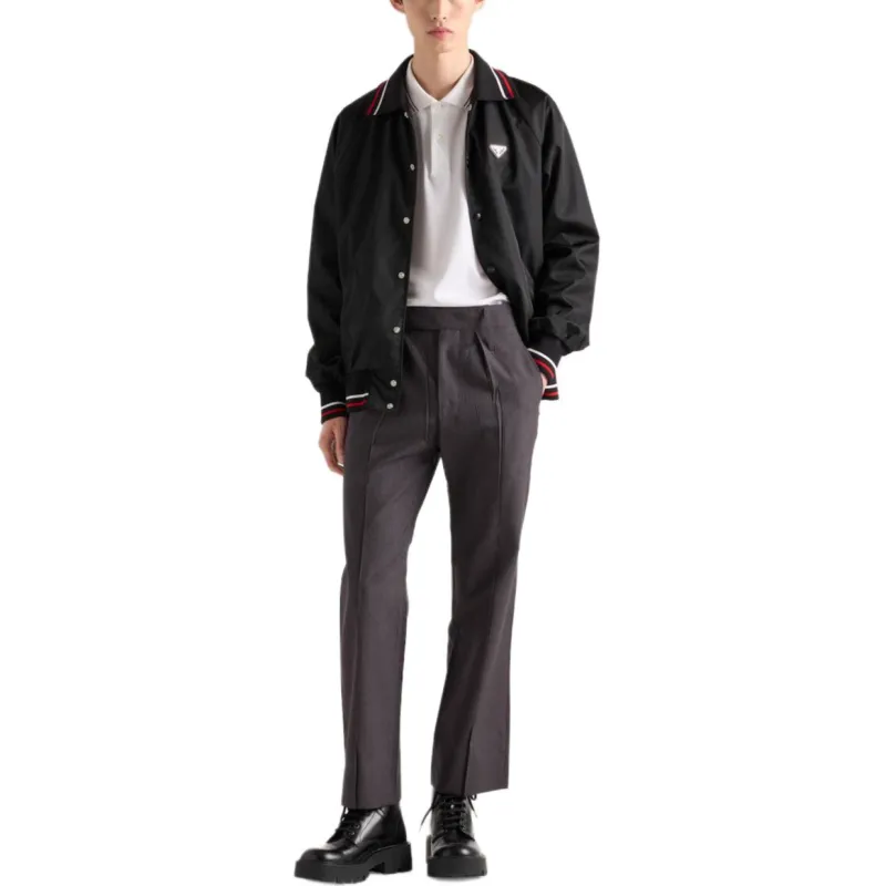PRADA SS25 Polo Shirt Men's White-3