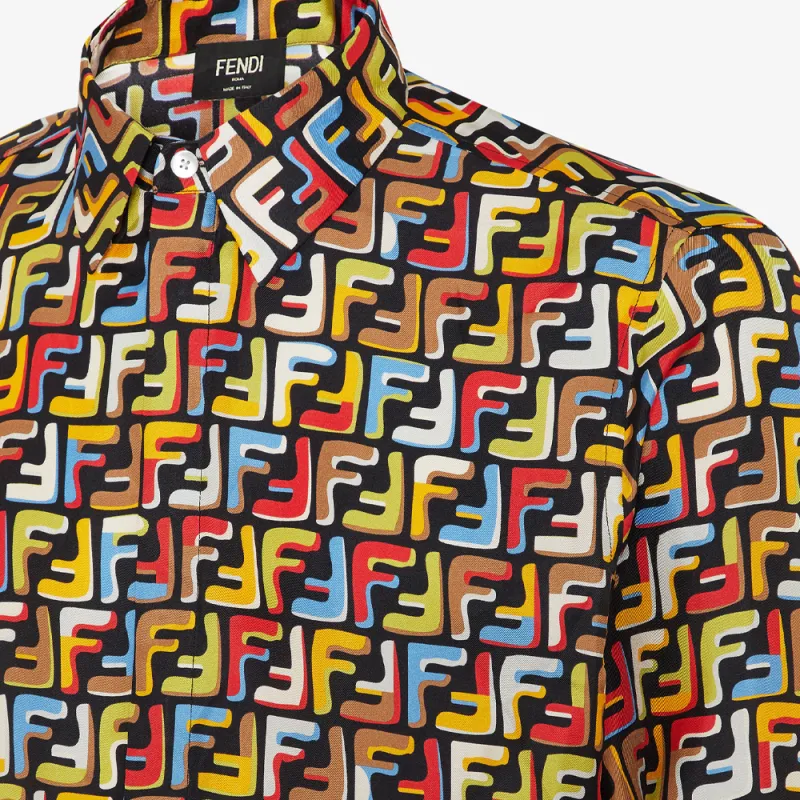 FENDI Shirts Men Yellow-2