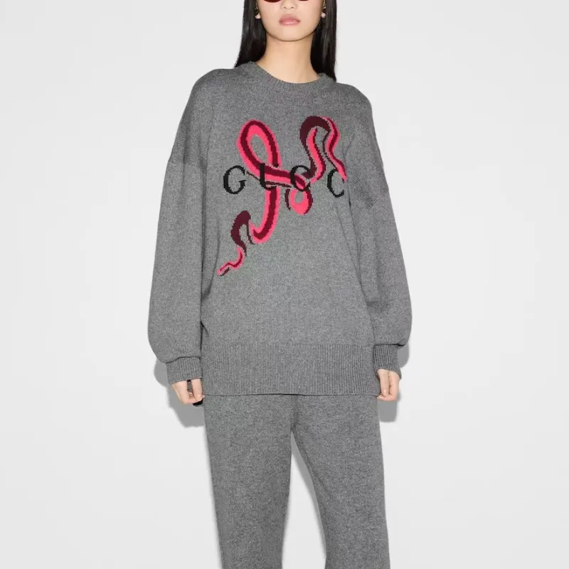 GUCCI SS25 Sweater Women's Gray-3