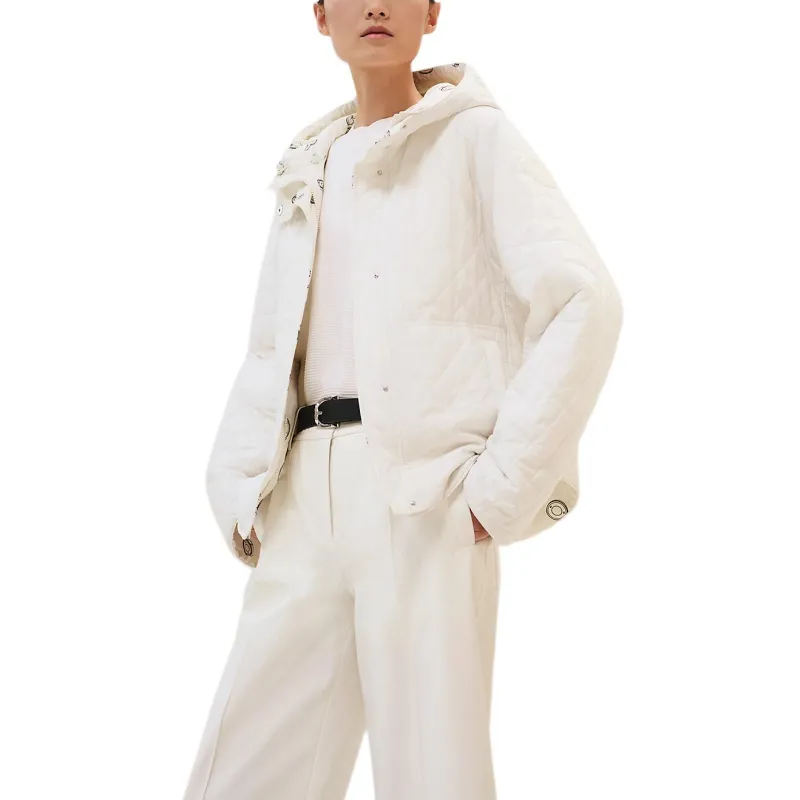HERMES Jackets Coats Women's White-2