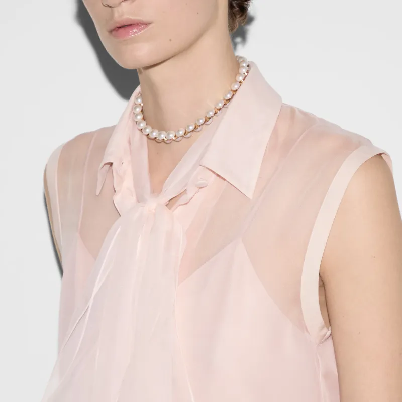 GUCCI Silk Chiffon Shirt-5