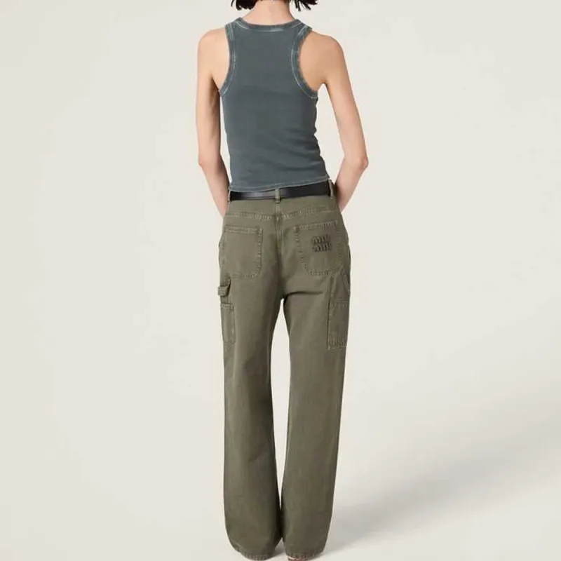 MIU MIU Sleeveless Ribbed Tank Top-3
