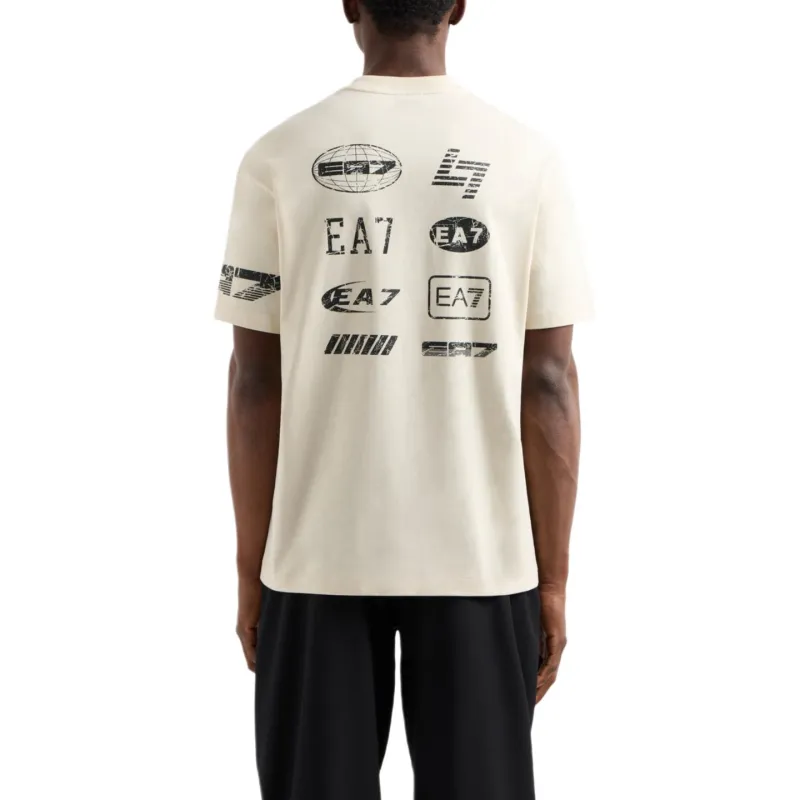 EMPORIO ARMANI EA7 T Shirt Men's Beige Yellow-2