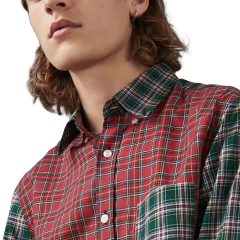 Burberry Shirt Men's Pink Green-3